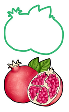 Load image into Gallery viewer, Pomegranate Cookie Cutter and Image