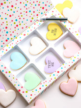 Load image into Gallery viewer, Convo Heart with Personal Message Cookies