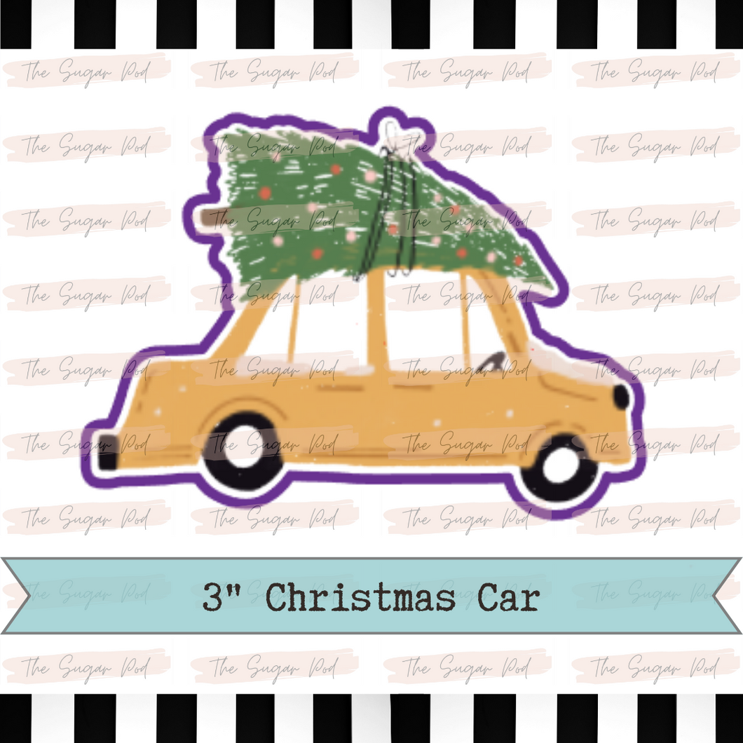 Christmas Tree on Car - Cutter & Image