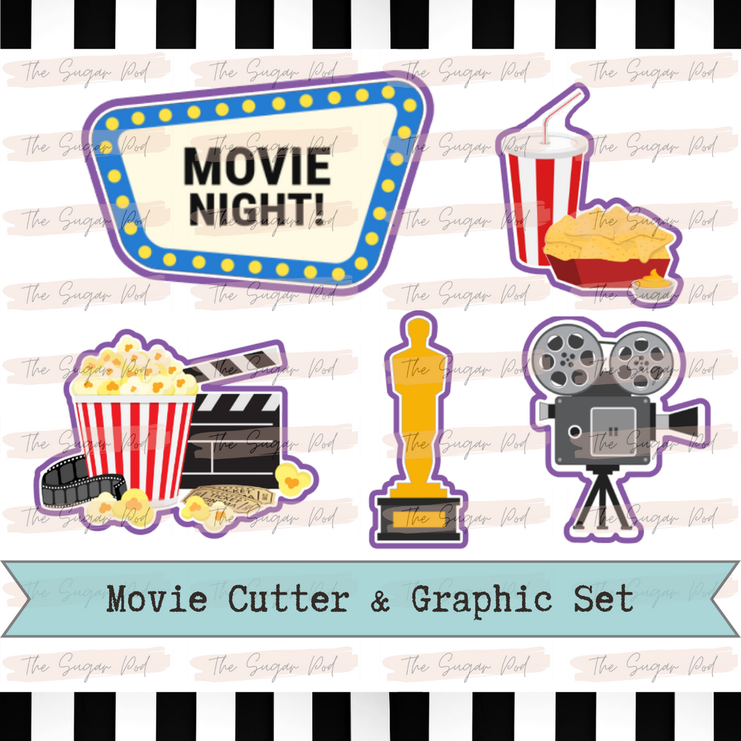 Movie Night Cutter & Image Set
