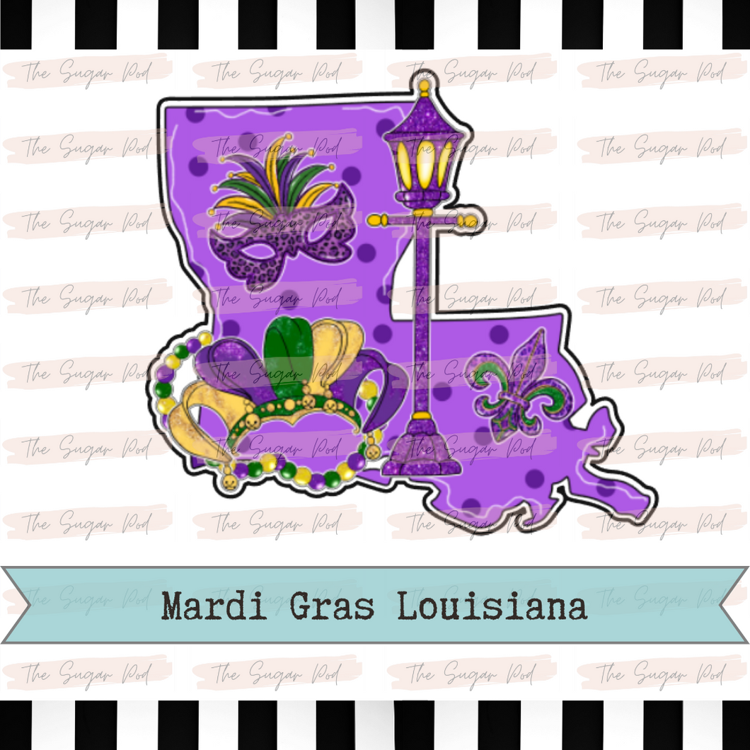 Mardi Gras Louisiana Cutter